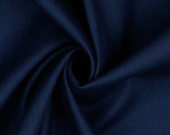 9,98EUR/m Baumwollstoff *uni navy blau - Stoff Meterware Baumwolle