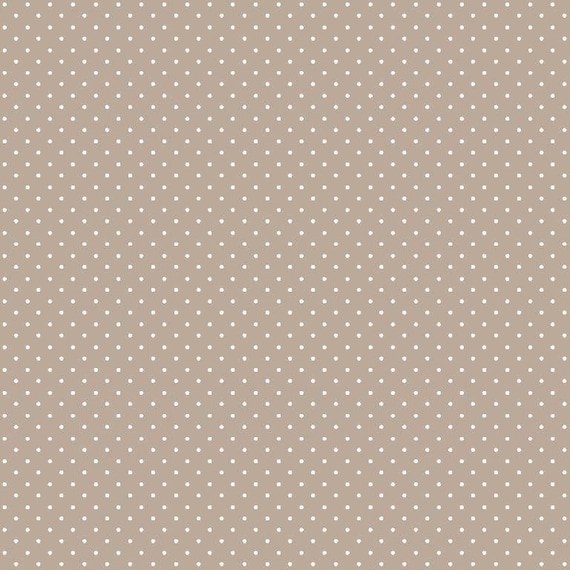 6,65EUR/m2 Baumwollstoff * sand Pünktchen - Stoff Meterware Baumwolle