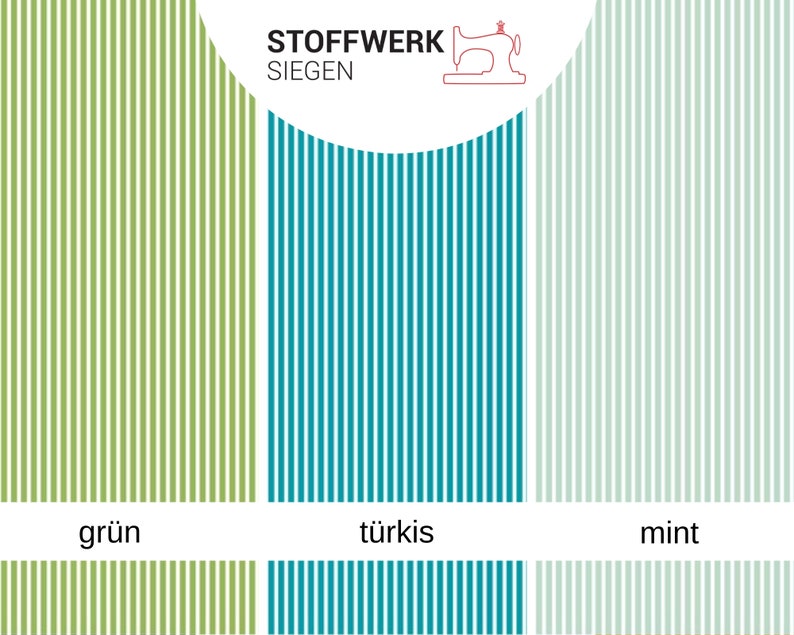 9,98EUR/m Baumwollstoffe Meterware Streifen 2mm viele Farben Bild 4