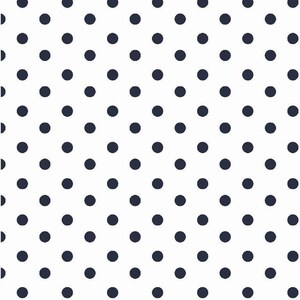May include: A white background with a repeating pattern of dark blue circles.