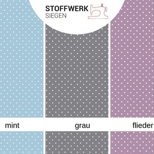 9,98EUR/m Baumwollstoffe Meterware Pünktchen Polka Dots viele Farben image 5