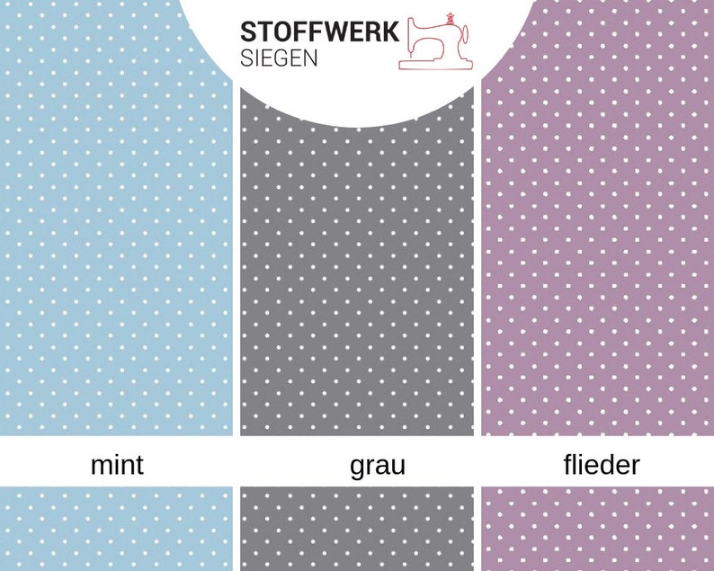 9,98EUR/m Baumwollstoffe Meterware Pünktchen Polka Dots viele Farben image 5