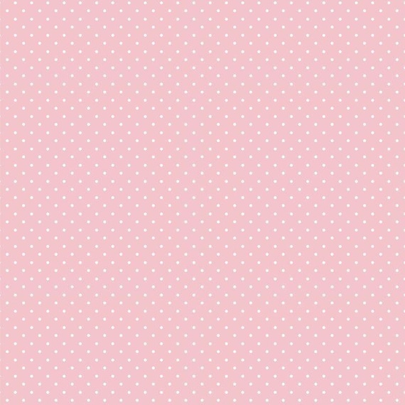 6,65EUR/m2 Baumwollstoff * rosa Pünktchen - Stoff Meterware Baumwolle
