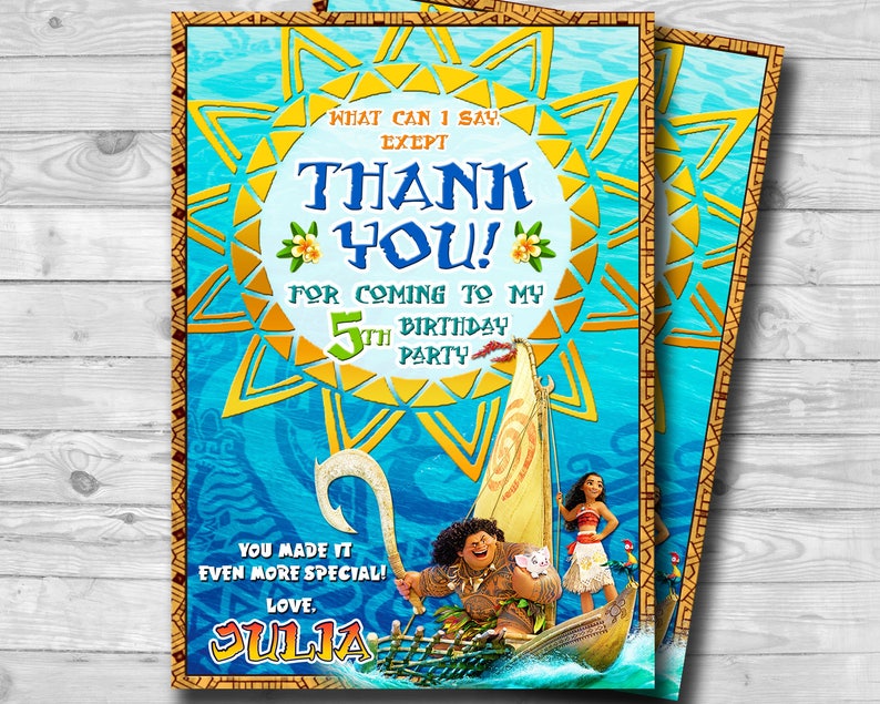 Thank you note Princess Thank You Cards Personalized- Printable Beach Theme card- Birthday Thank You Card Birthday Greeting cards