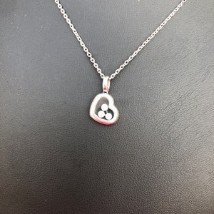 Chopard Happy Diamond Heart Pendant in 18 carat white gold, signed