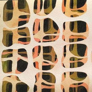 Abstract Watercolor Painting, Modern Abstract Watercolor Art, Minimalist Artwork, Original Artist&#39;s Painting.