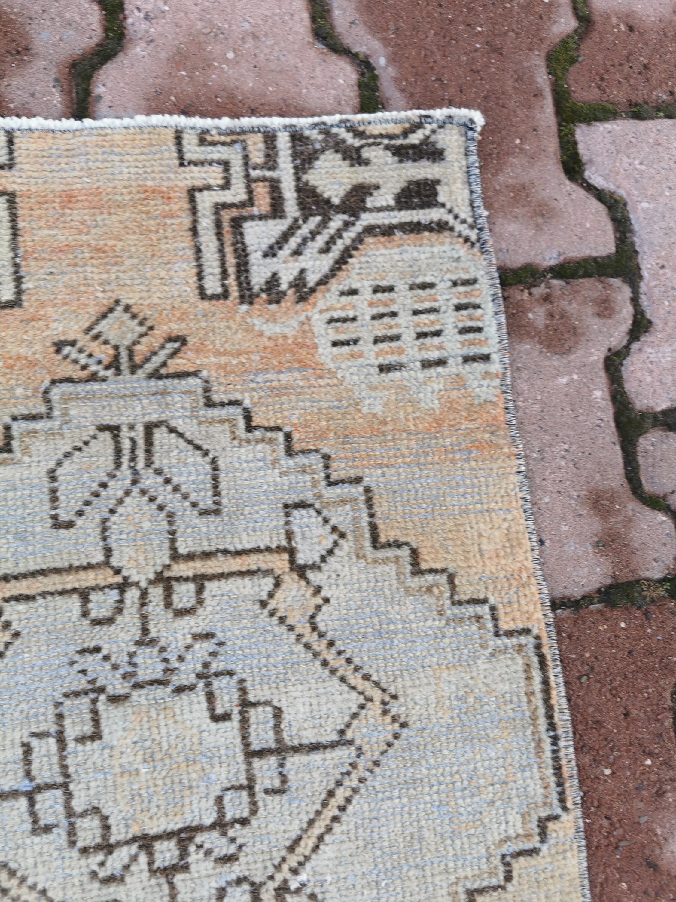 Oushak Rug 1.5x2.8ft Turkish Rug Vintage Rug Boho Rug Mute Etsy