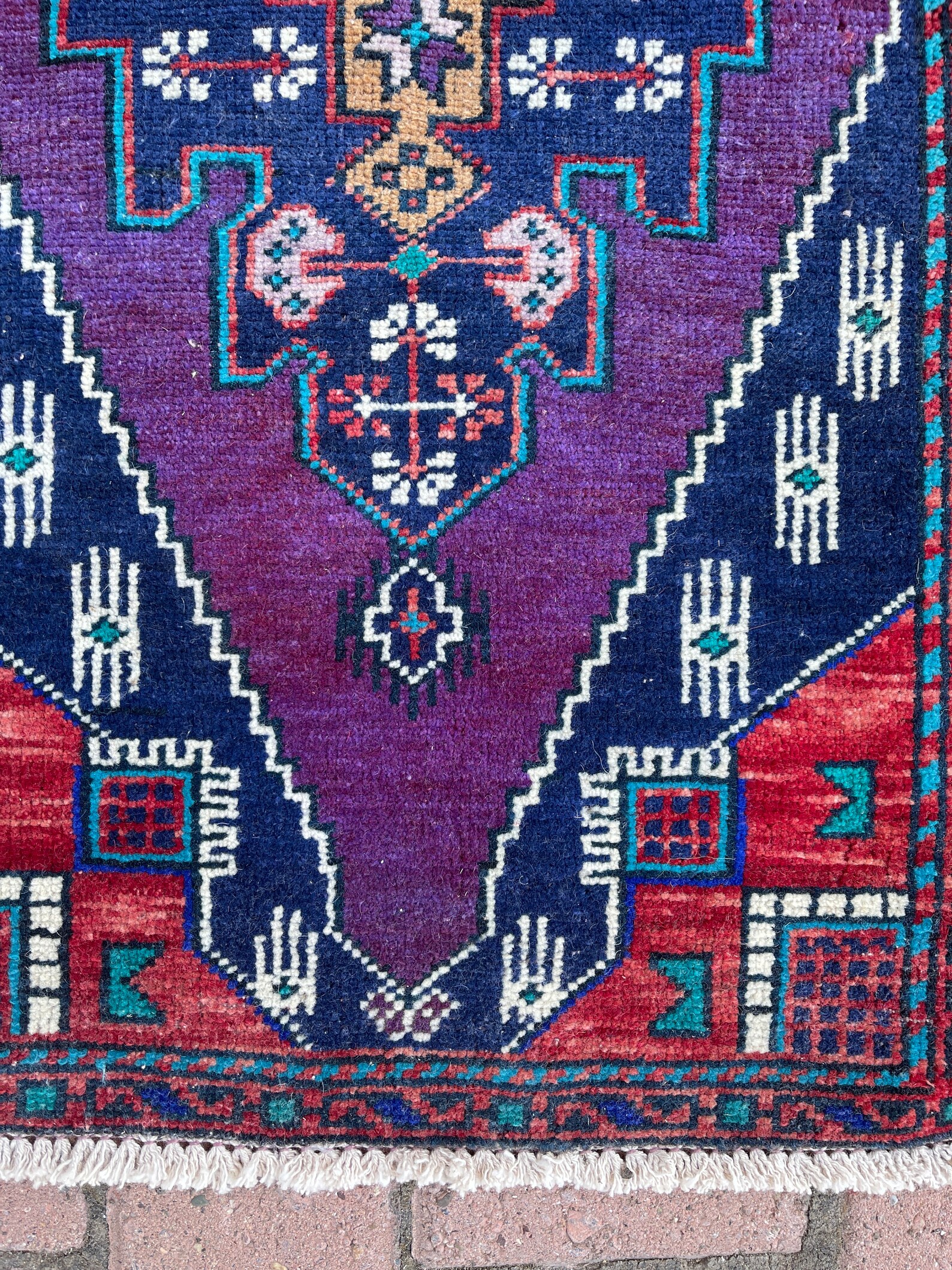 Faded Small Rug / Vintage Rug / Turkish Rug / Oushak Rug / Etsy