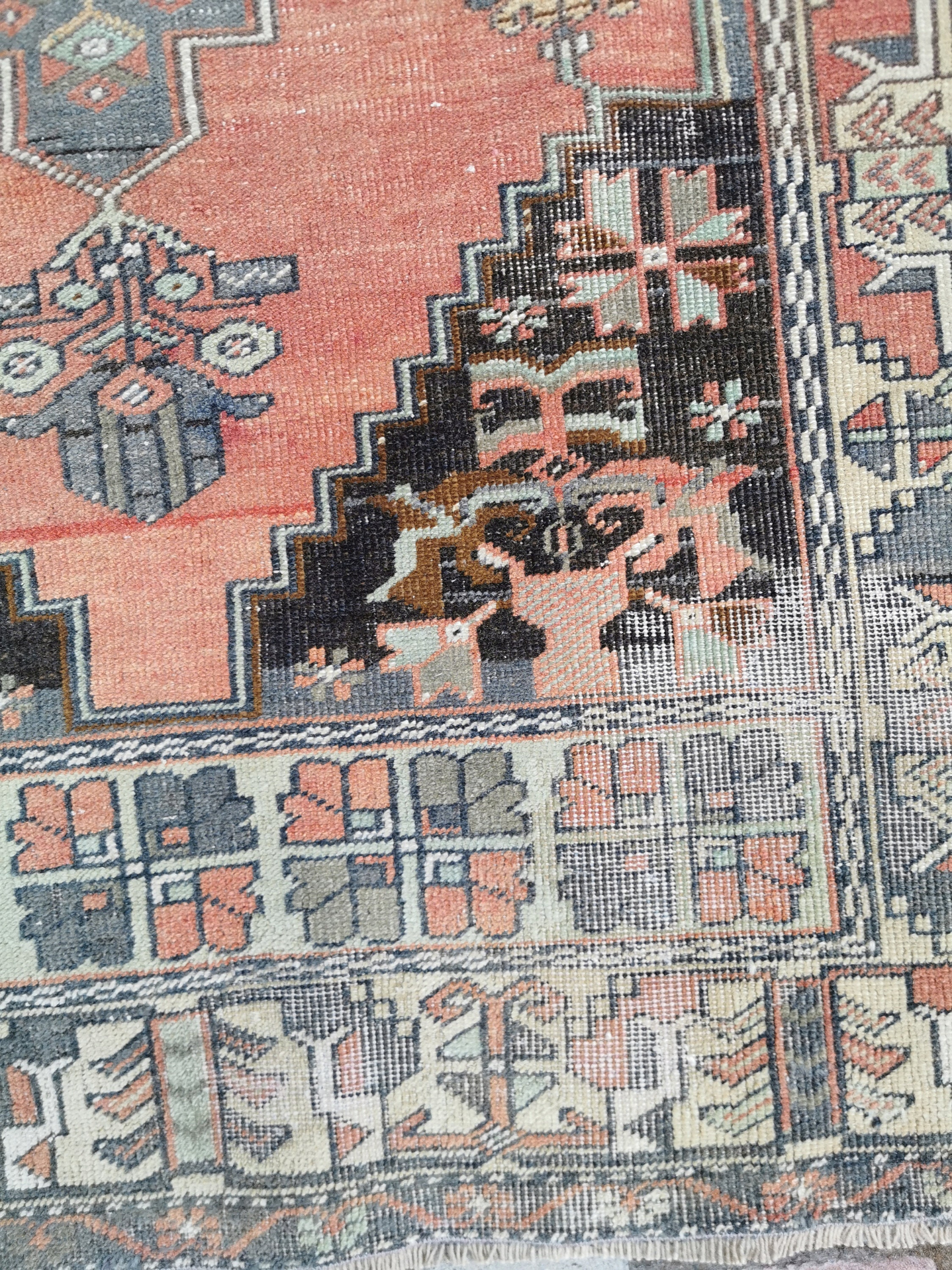 Oushak Rug 3.6x7ft Turkish Rug Vintage Rug Boho Rug Mute Etsy