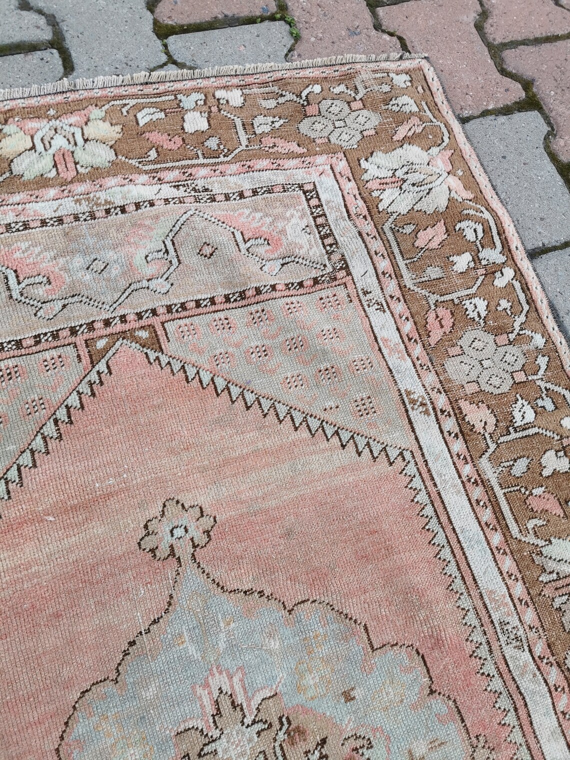 Persian Rug 3.1x4.9ft Pink Afghan Rug Persian Pattern Rug Etsy