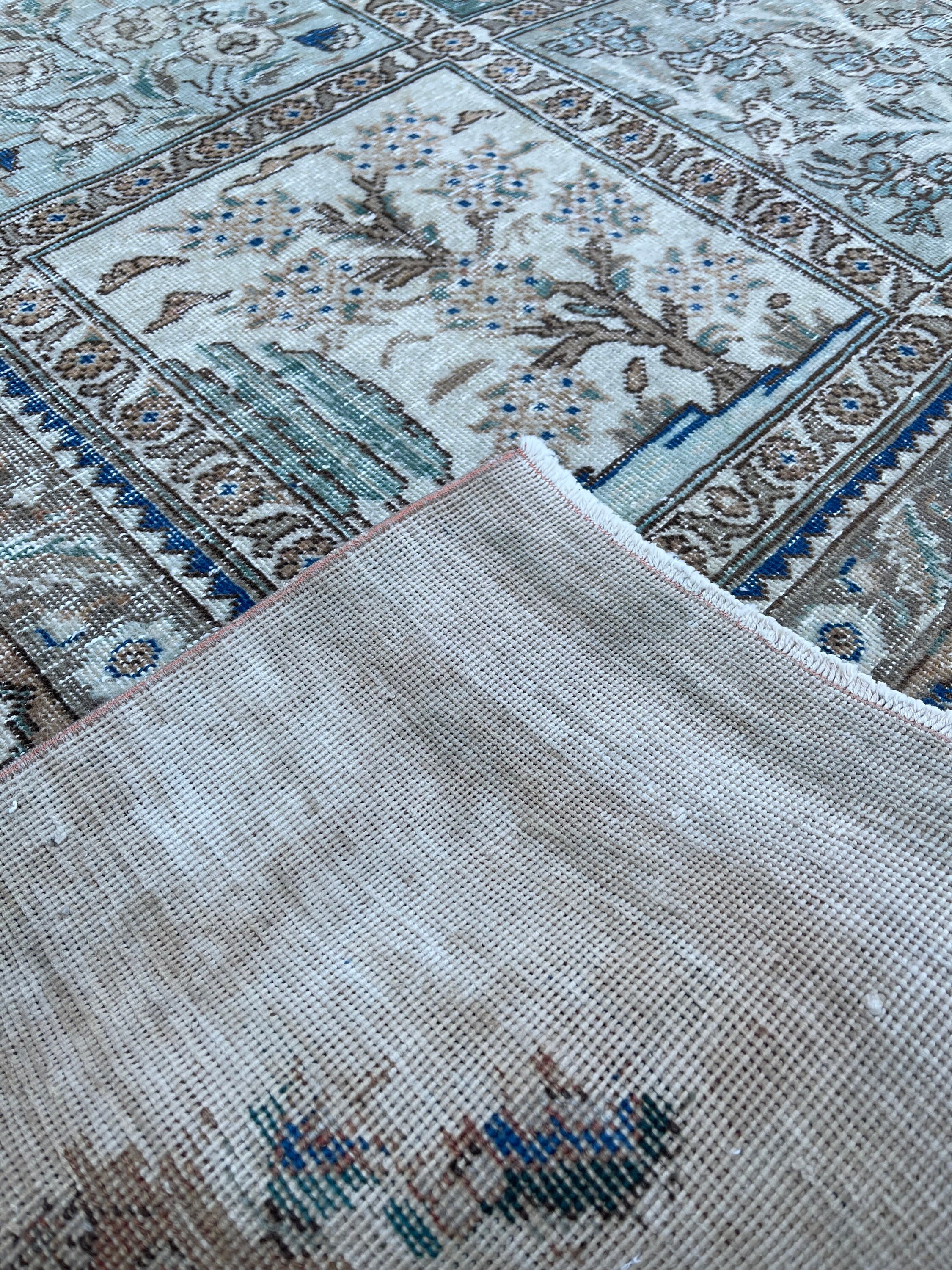 Large Persian Rug 9.9x12.8ft Vintage Pink Turkish Rug Beige Etsy