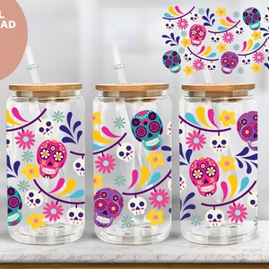 Mexikanische Zuckerschädel png, Cielito Lindo Halloween png, Talavera Schädel wrap, Tag der Toten png, Halloween Wrap, Dia de los Muertos