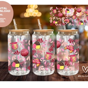 Wrap de pastel mexicano, wrap de cielito lindo rosa, corações de pan dulce, download digital de talavera mexicana, svg de talavera rosa, wrap de conchas latinas