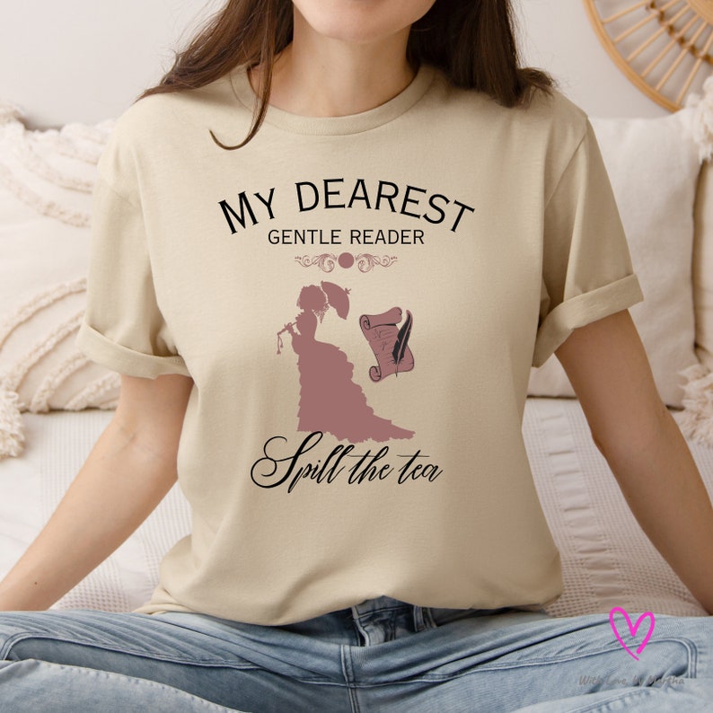 Bridgerton Dearest Gentle Reader Tank Top Damen - Offizielles Merchandise | Leichtes Baumwollshirt