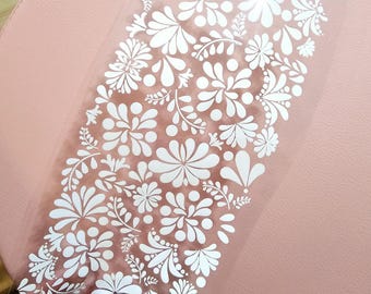 Mexican Talavera Flower UVDTF Wrap: Libbey Cup Transfer