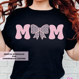 Mama png, Spitzenband png, kokett Mama Design, Mädchen Mama Clipart, süße Mama png, Schleife png, rosa und weiß Schleife, Schleife, Mutter Geschenk