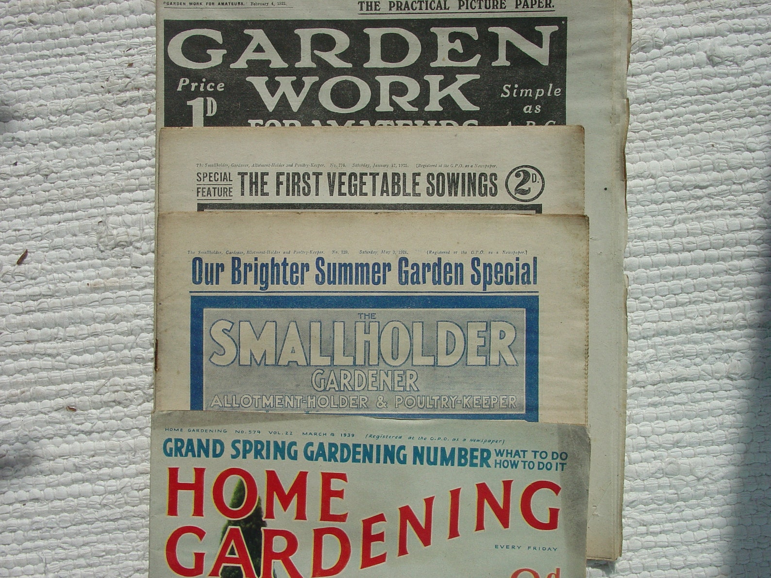 4 Vintage Garden Magazines From 1922 1924 1925 1939 Etsy
