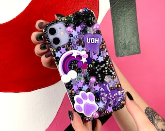 Coque de portable décryptée kawaii licorne