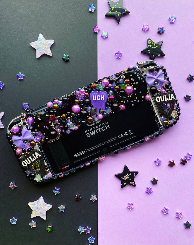 Nintendo switch case glitter discount