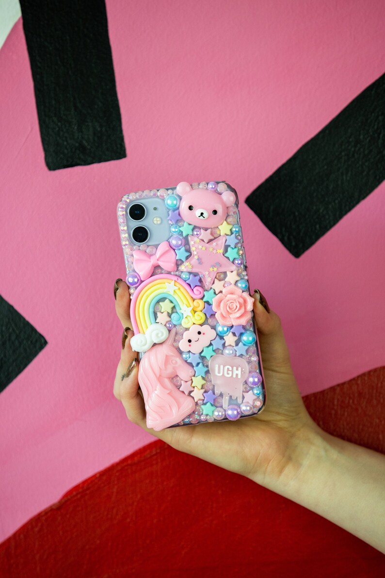Pink Layered Cute Pastel Phone Case Etsy Canada