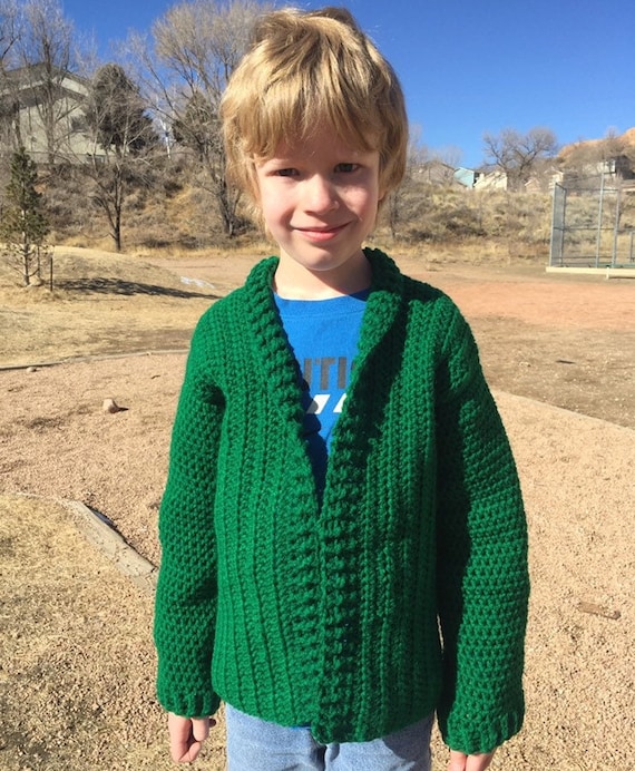 Cozy Classroom Cardigan Crochet Kids 