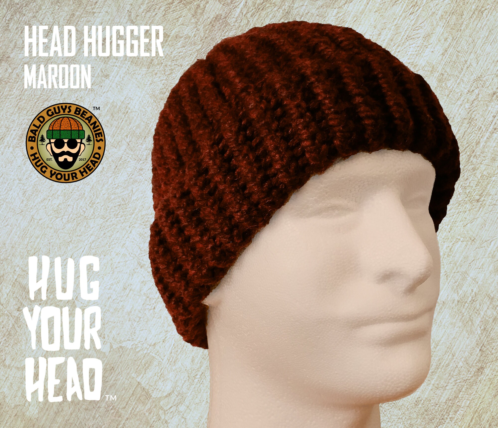 mens burgundy winter hat