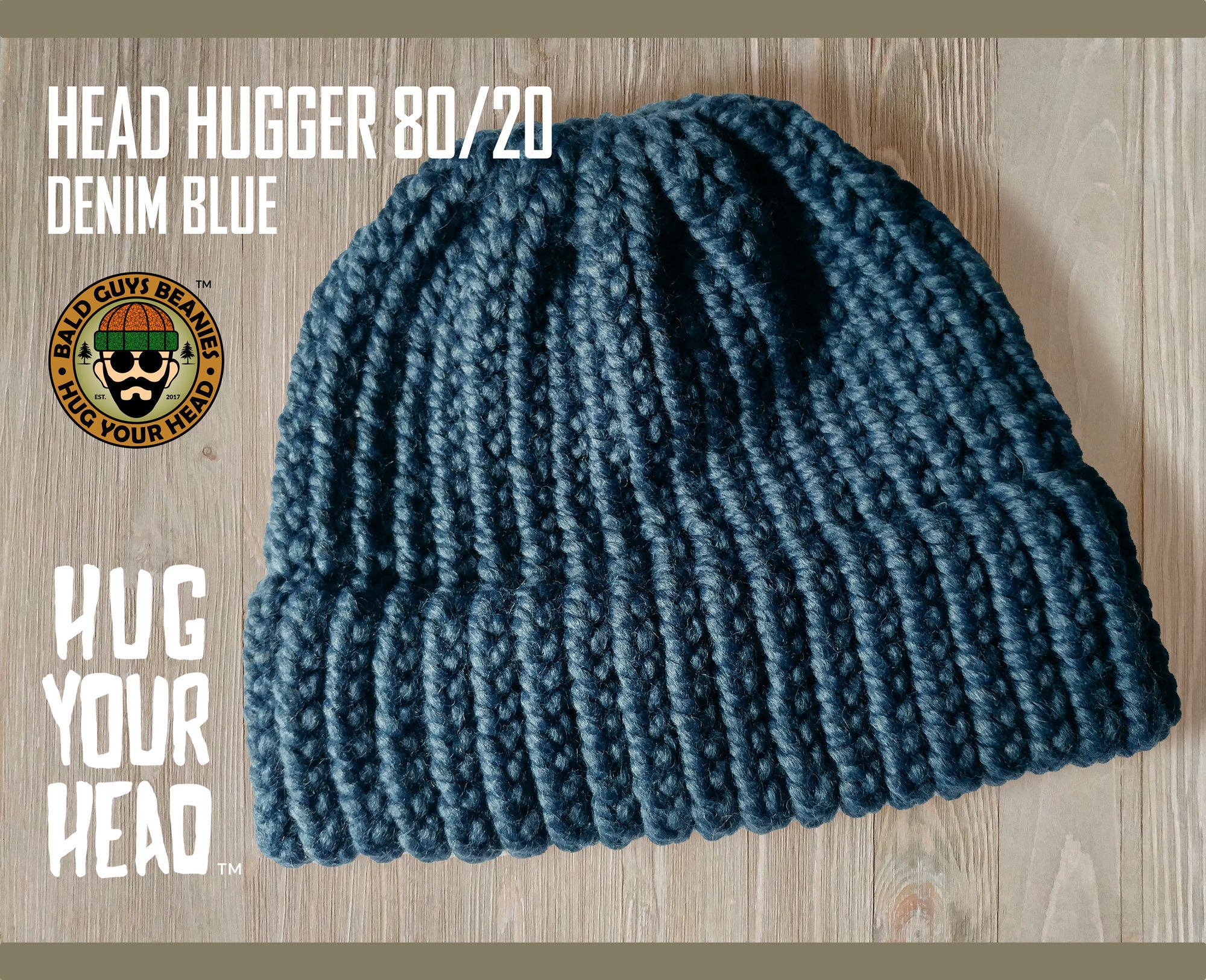 Mens Blue Knit Hat Mens Blue Beanie 