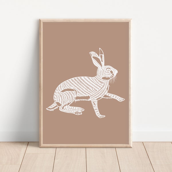 Rabbit Papercut - Etsy