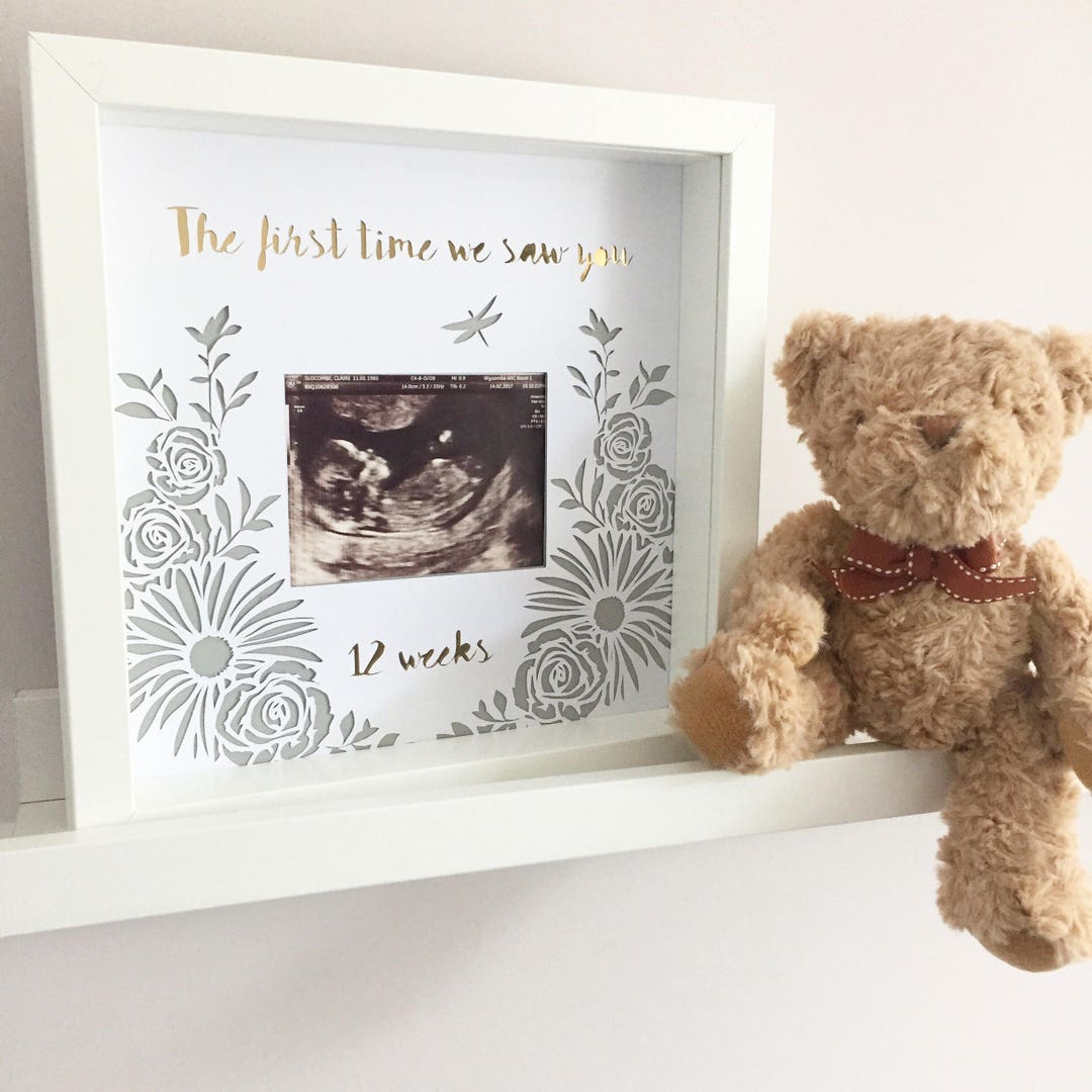 Baby Scan Frame Baby Scan Photo Frame Baby Papercut Baby Etsy