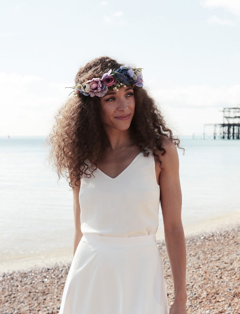 Schlichtes Hochzeitskleid Strandhochzeit Boho Brautkleid ...
