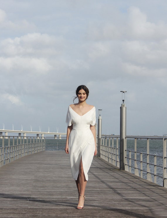 simple elegant short wedding dresses