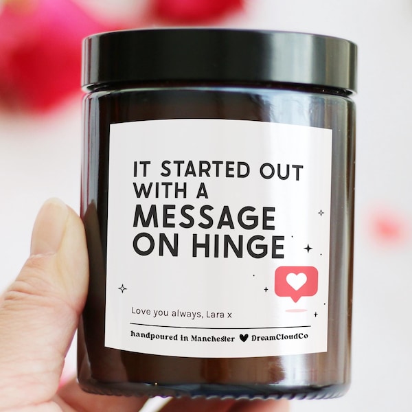 Hinge App Dating Wedding Gift For Couple Best Friends Bride Groom | Personalized Funny Anniversary Present | Best Thing On Internet