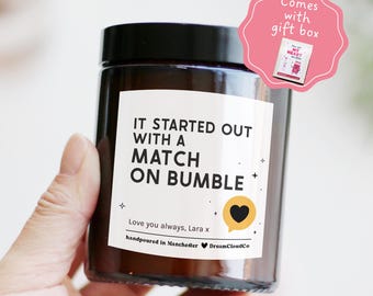 Bumble App Dating Anniversary Birthday Gift For Girlfriend Boyfriend Wife Husband | Personalized Valentine's Day Wedding Present For Him Her