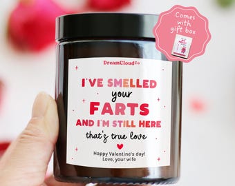 Funny Anniversary Gift For Husband Wife Boyfriend Girlfriend | Valentines Gift For Her Him | Smell Your Farts Gag Candle