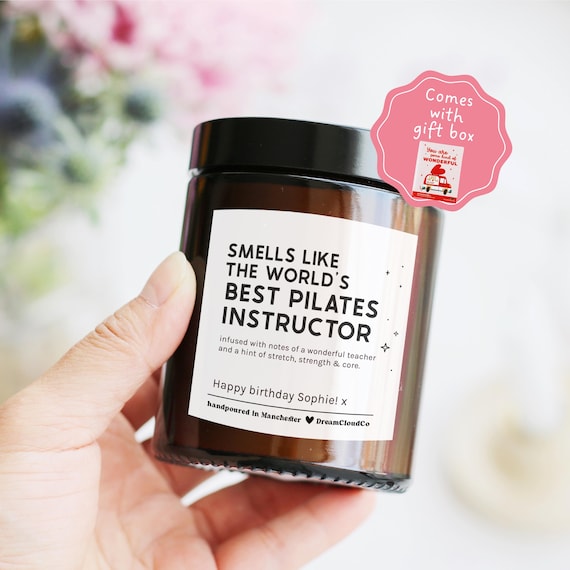 Birthday Gift For Pilates Lover Fitness | Thank You Present For Pilates Instructor Teacher | Christmas Present For Best Pilates Instructor