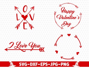 Heart monogram frames svg Arrow Svg files LoveArrow svg Arrow Svg Arrow Clipart Heart Arrow Frame svg