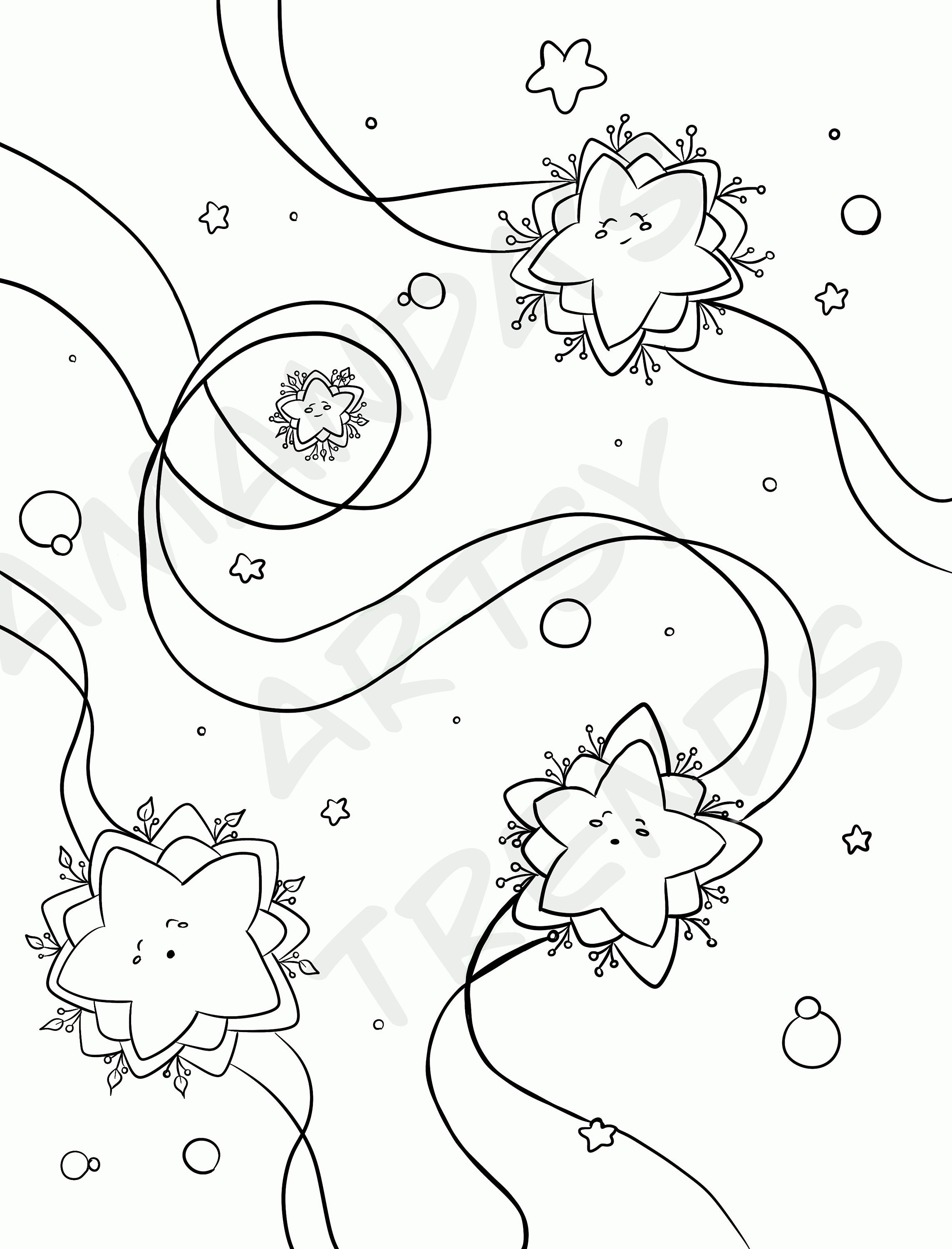Cute Coloring Pages - Etsy