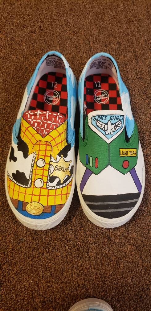 Toy Story painted shoes | Etsy