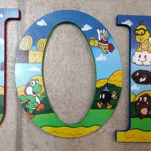 Painted Wood Letters