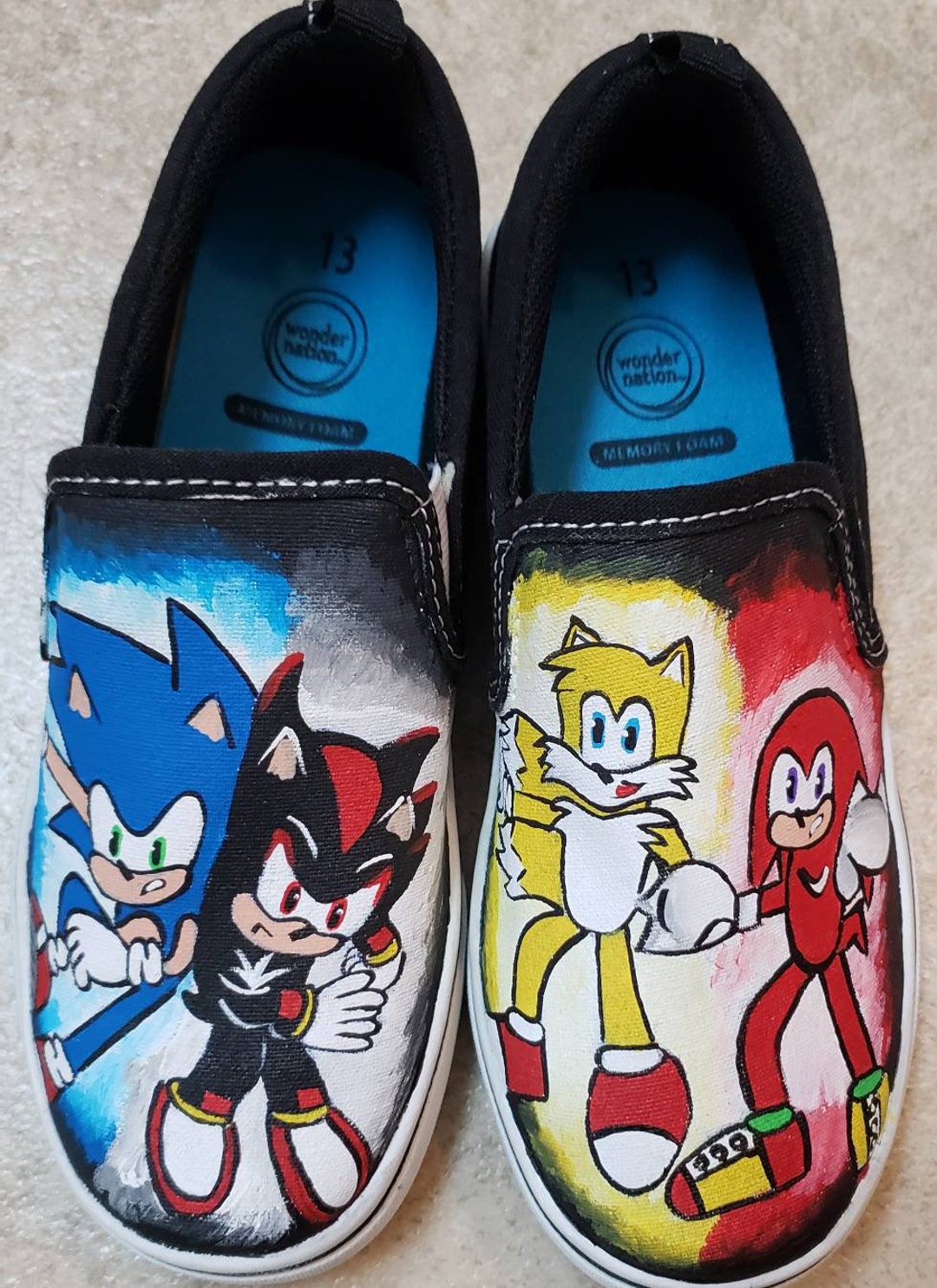 Kids Sonic Shoes Hedgehog Speed Shoes for Kids Toddler Red Shoes Gold  Buckle