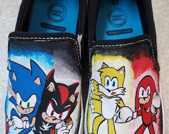 Sonic & Friends Painted Shoes