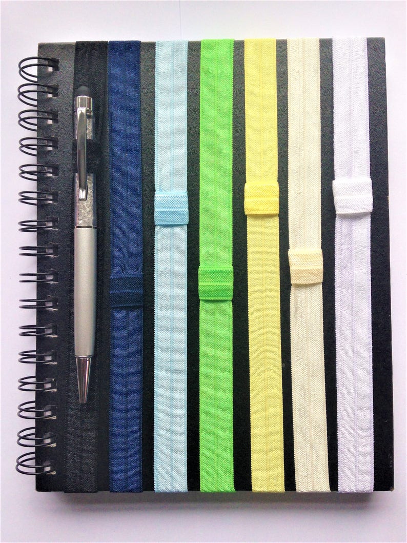 Plain Planner Band Pen Holder Choice of Colours Elastic Etsy UK