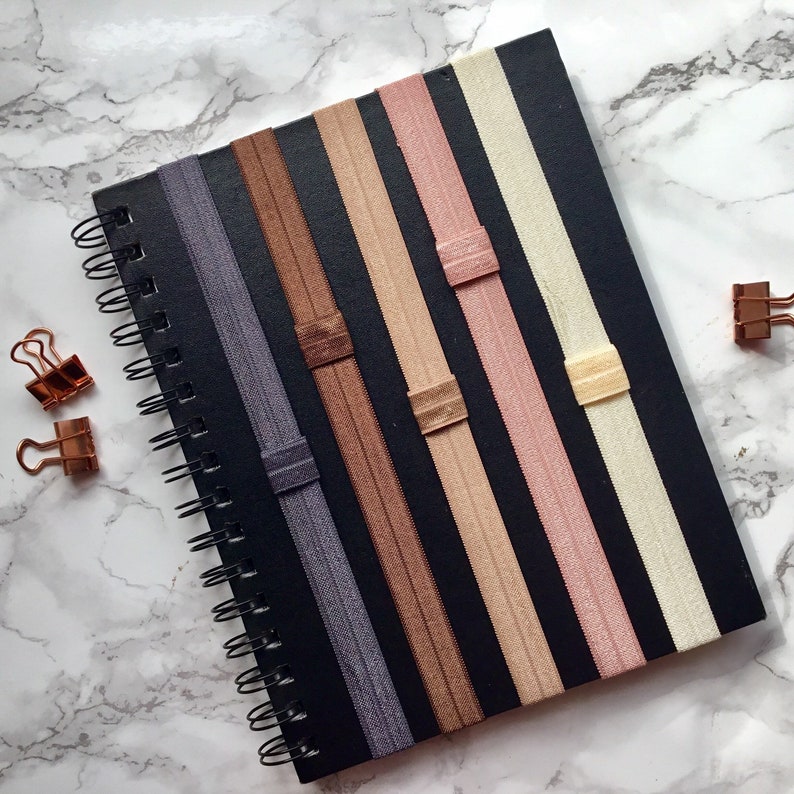 Plain Planner Band Pen Holder Choice of Colours Elastic Etsy UK