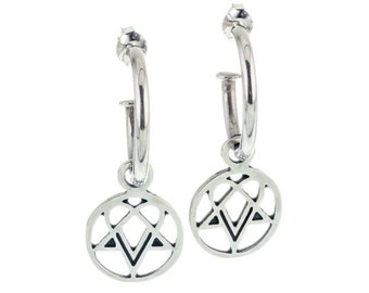 Gothica Fennica VV Earrings Heartagram - HIM Band - Ville Valo