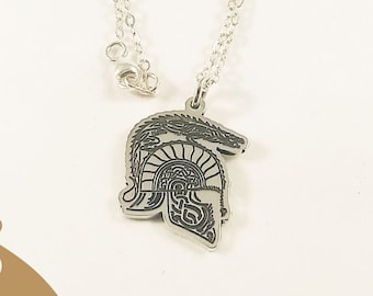 Dor-Lómin Dragon Helm Necklace - J. R. R. Tolkien - The Children of Húrin - Sterling silver
