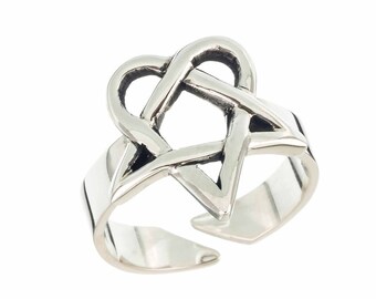 Pierścionek Heartagram HIM Ville Valo - Srebro 925
