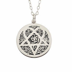 Heartagram whit Roses Necklace - HIM Ville Valo