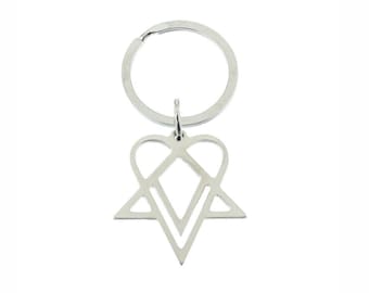 Ville Valo Heartagram Handmade Keychain