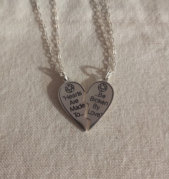Heartagram Broken Heart Necklace Ville Valo HIM Band Etsy Canada