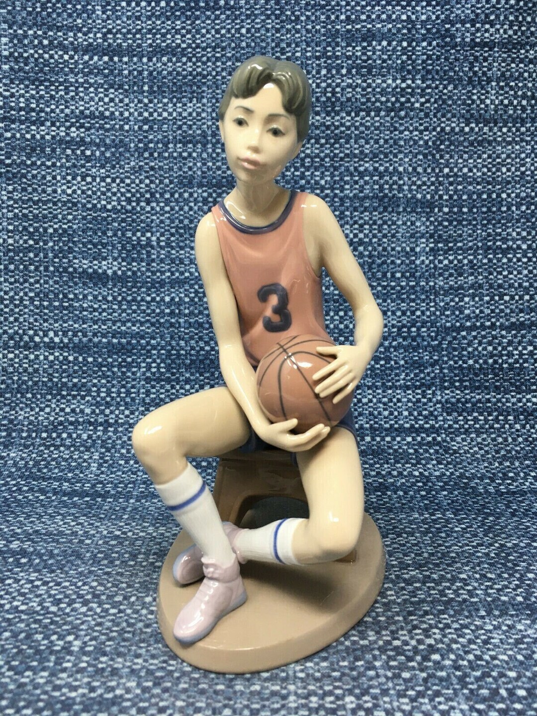 Lladro 6091 Basketball Player Figurine Spain 9.25 Mint Etsy